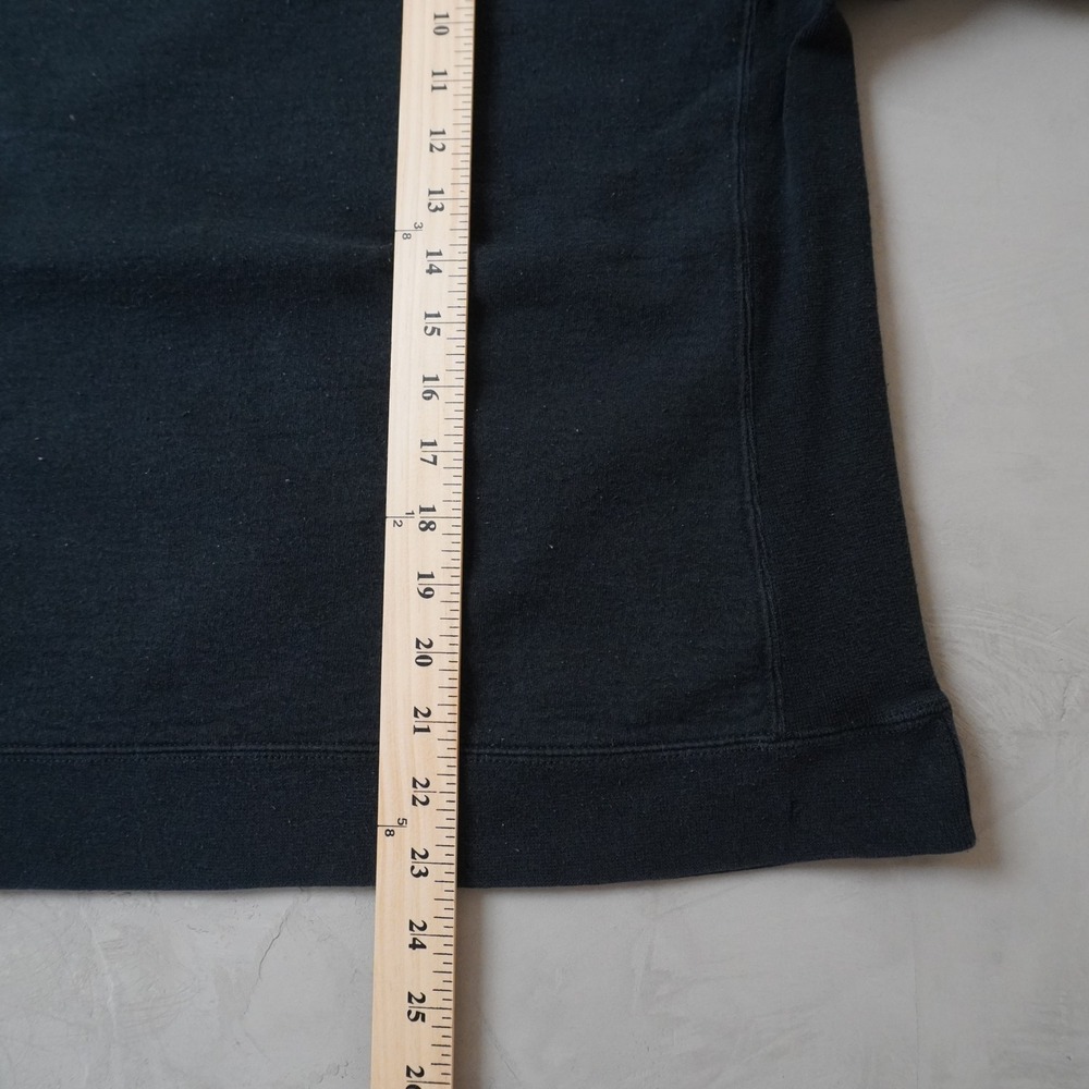 Champion Eco Authentic Mens Crewneck Sweatshirt Black Fleece Pullover Large L - Picture 5 of 8